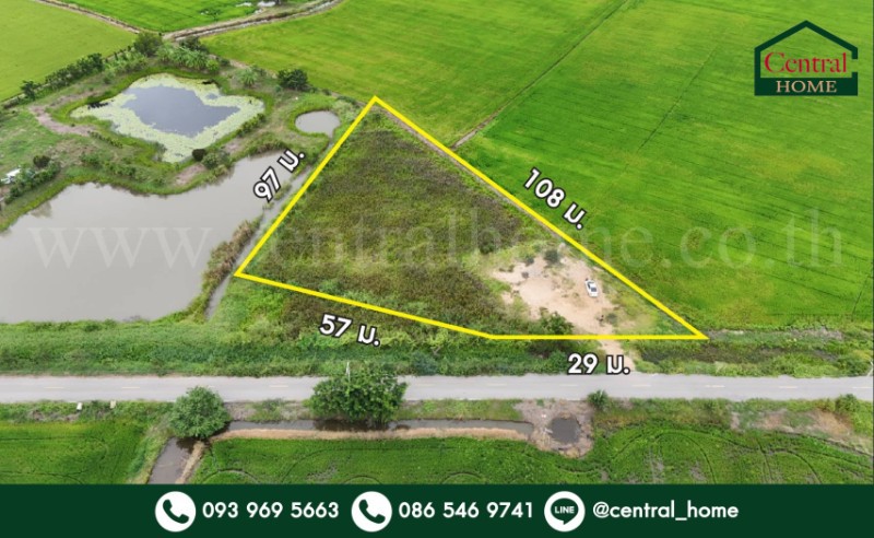 ที่ดินเปล่า 2-1-3.9 ไร่ ท่าระหัด เมืองสุพรรณบุรี ราคาถูกมาก