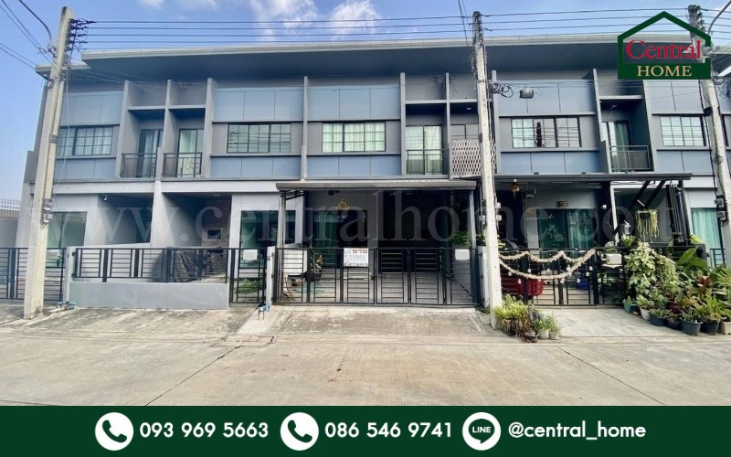 ทาวน์โฮม สิริ เพลส รังสิต ต่อเติมครบ พร้อมเข้าอยู่ ใกล้ทางด่วนบางพูน